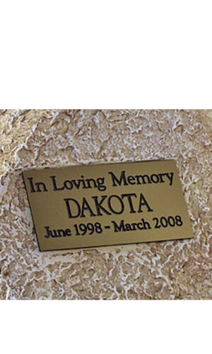 Outdoor Weather-Resistant Nameplate #4