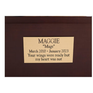 Indoor Brass Nameplate #3